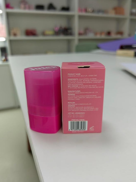 Jelly Blush, 3-In-1 Multi-Use Blush Stick for Eyes, Cheeks & Lips, Hydrating Texture (03, 1 PCS)