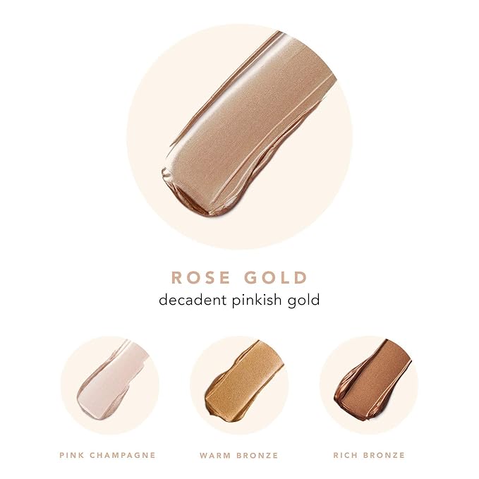 JLO BEAUTY That Star Filter Complexion Booster Highlighter & Bronzing Drops, Rose Gold, 1 fl oz, For Body & Face, Makeup Primer with Vitamin E, Lightweight Shimmer Sheer Formula, Dewy, Glowy Skin