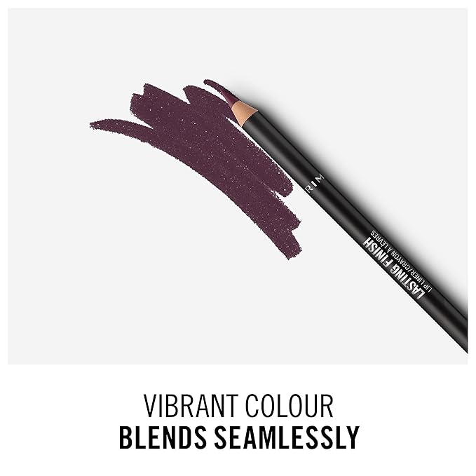 Rimmel Lasting Finish 8HR Lip Liner, 850 Underground, Shelf Pack of 3
