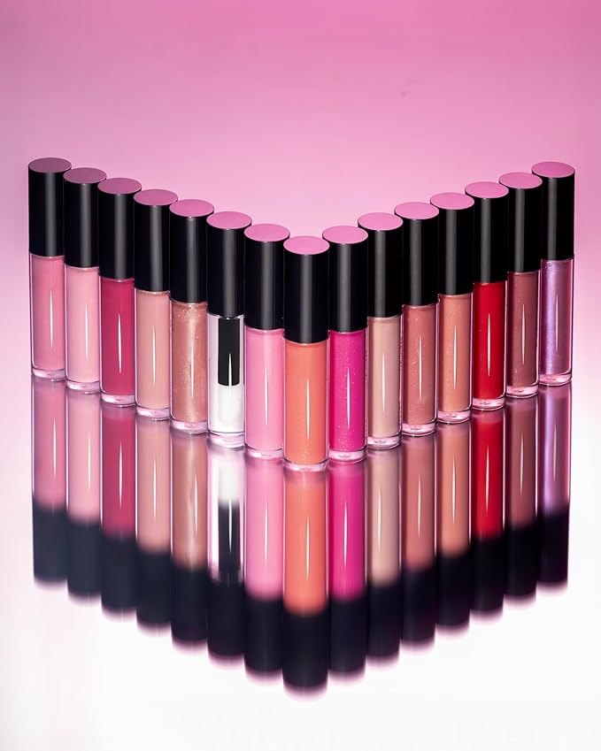 Radiant Professional Lip Glaze (15 Shades) - Ultra-Glossy, Moisturizing & Long-Lasting Hydration - High Shine Finish - Vegan Lip Glaze for Soft, Nourished Lips - Non-Sticky - (07 COCOA SPARKLE)