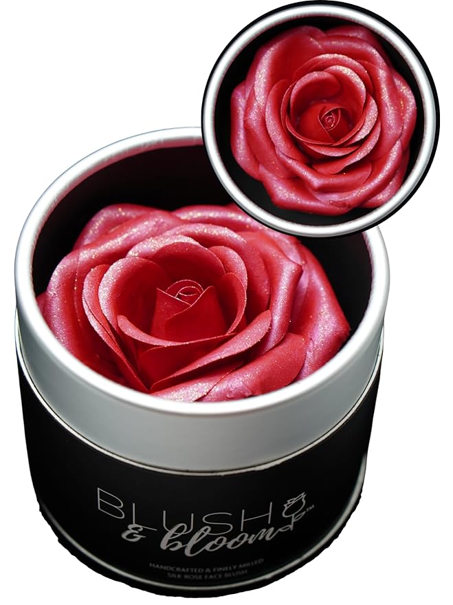 Blush & Bloomβ’ CLASSIC EDITION: FEISTY 3D Silk Rose Blush on Powder