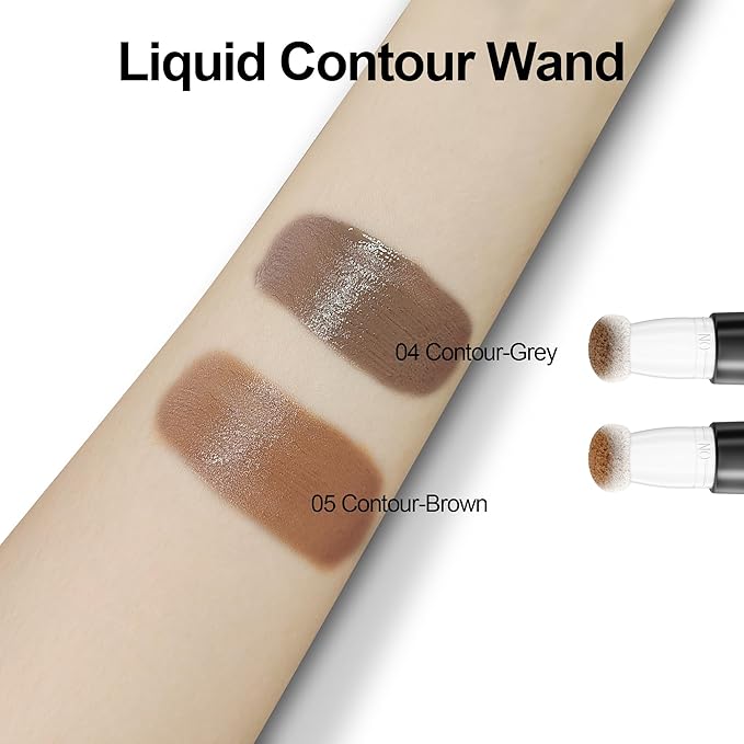 FV Liquid Contour Stick, Lightweight & Blendable Cream Contour Wand with Natural Finish, Long Lasting Liquid Bronzer Stick for Face Shaping, Vegan & Cruelty-free, 05 Brown