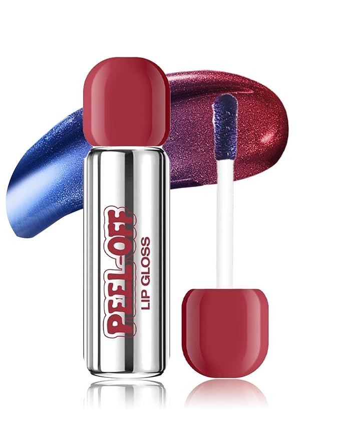 Peel Off Lip Stain, Matte Nude Liquid Lip Stain Peel Off Lip Liner Tattoo Non Stick Lip Gloss, Long Lasting Waterproof Red Lip Tint Lipstick Intense Lip Color Highly Pigmented for Women Lip Makeup-06