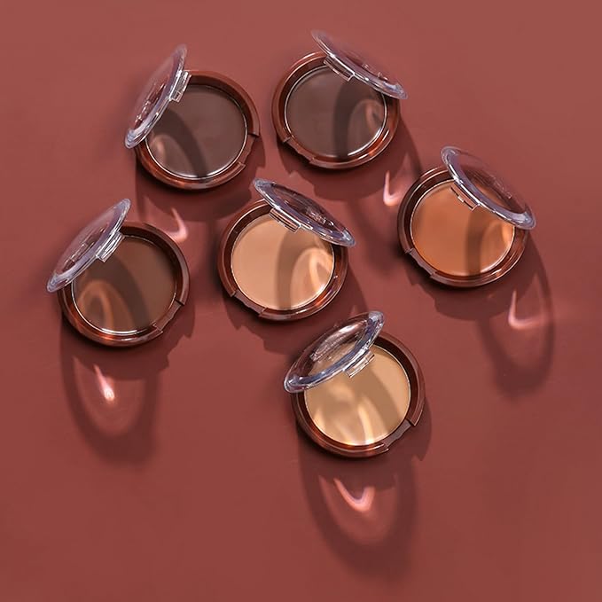 MAEPEOR Matte Cream Bronzer 6 Colors Face Sculpting Contour Bronzers Palette Long Lasting SweatProof Face Bronzer (06 Toffee)