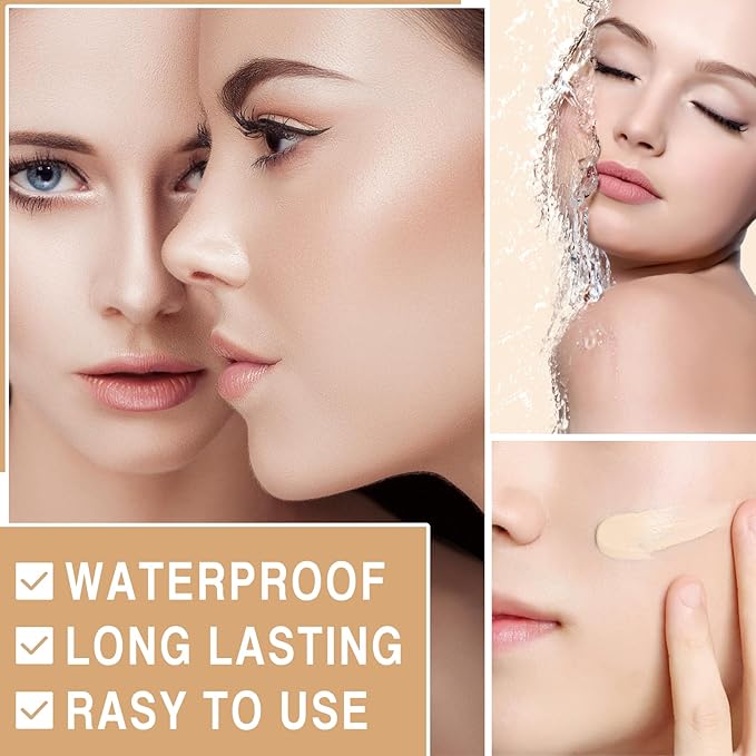 Skin Tone Adjusting CC Cream Spf 50, Colour Correcting Self Adjusting for Mature Skin, Moisturizing Skin, Primer, Concealer, Brightening Skin Tone(2Pcs Natural Color)