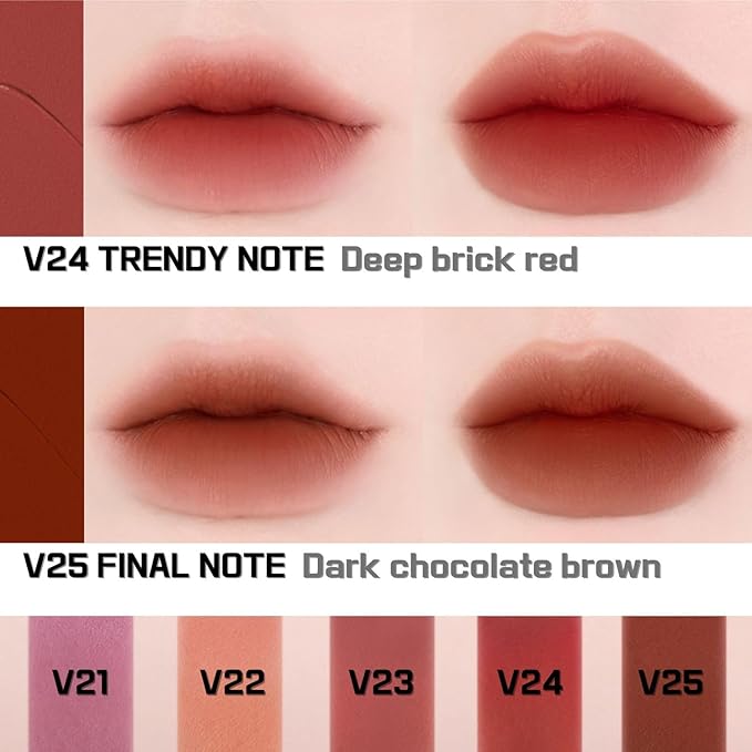 BBIA Last Velvet Tint - Soft & Creamy Matte Finish Lip Stain, Blur Effect with Velvety Texture, Long-Lasting, High Pigment, Lightweight, Non-Drying, Vegan, Korean Lip Makeup (V21 REAL NOTE)