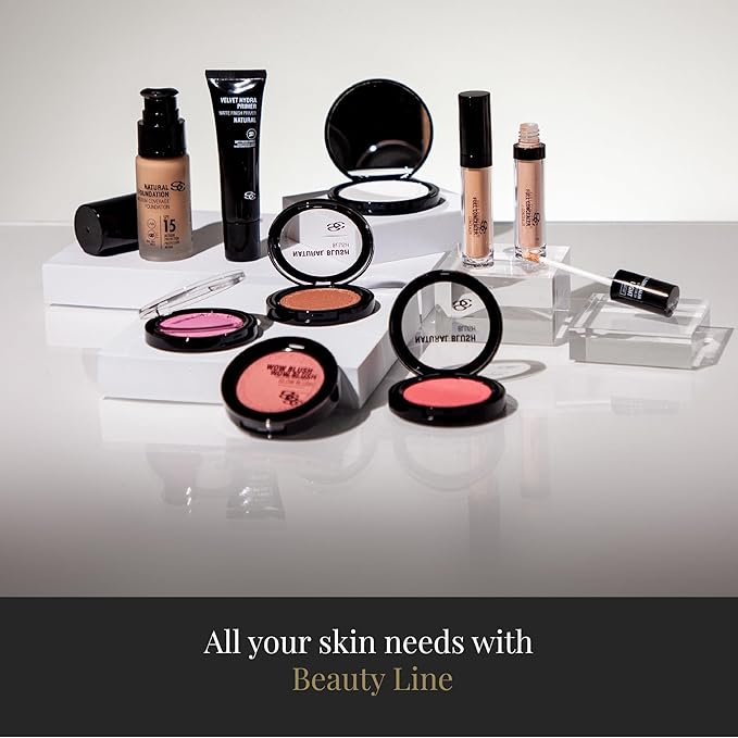 SALERM - Compact Powder Blush - Natural Blush - 8 g - Tone Scarlet - Natural-Looking Blush - Long-Lasting - Soft and Lightweight Texture - Buildable Coverage
