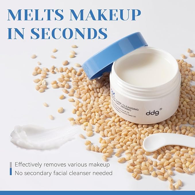 DDG Cleansing Balm-Makeup Remover Balm for Sensitive Skin,Facial Cleanser for Heavy Makeup Removal,with Natural Plant Oils,Nourish & Hydrate(100ml+50ml)