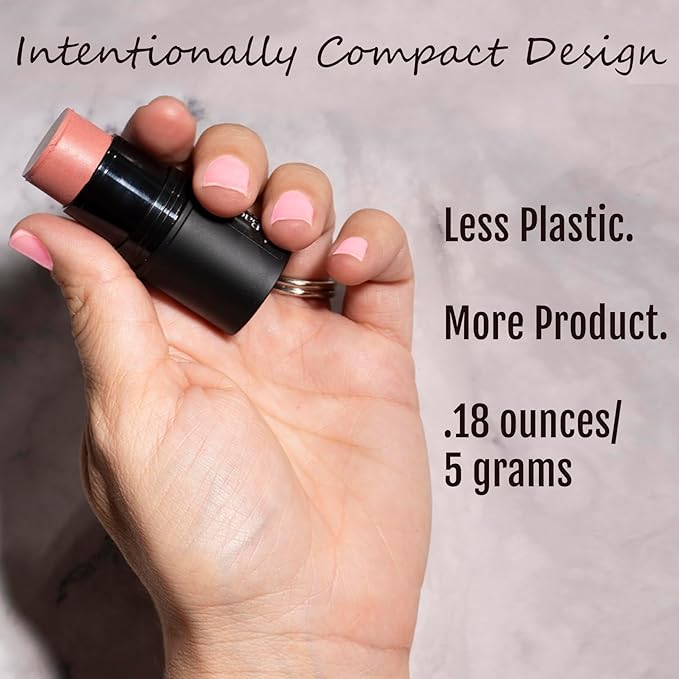 Organic Tint Tube, 100% Natural Vegan Gluten-Free Cream Blush Multi-Stick, Made in USA, Cabernet