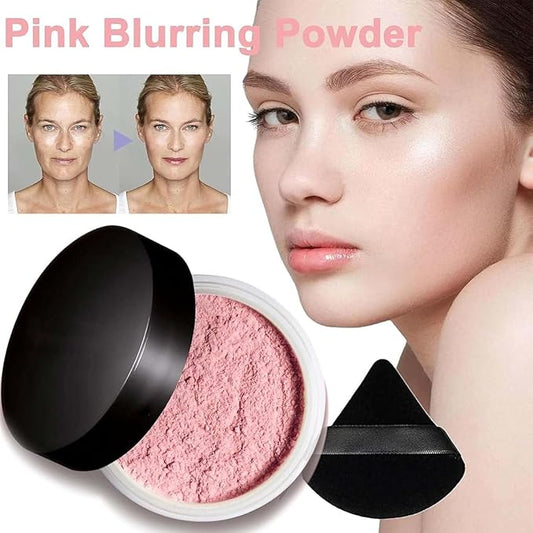 Pink Setting Powder, Blurring Setting Powder, Pink Setting Powder Loose Blurring, Pink Setting Powder Blurring, Blurring Powder for All Skin Tones (1)