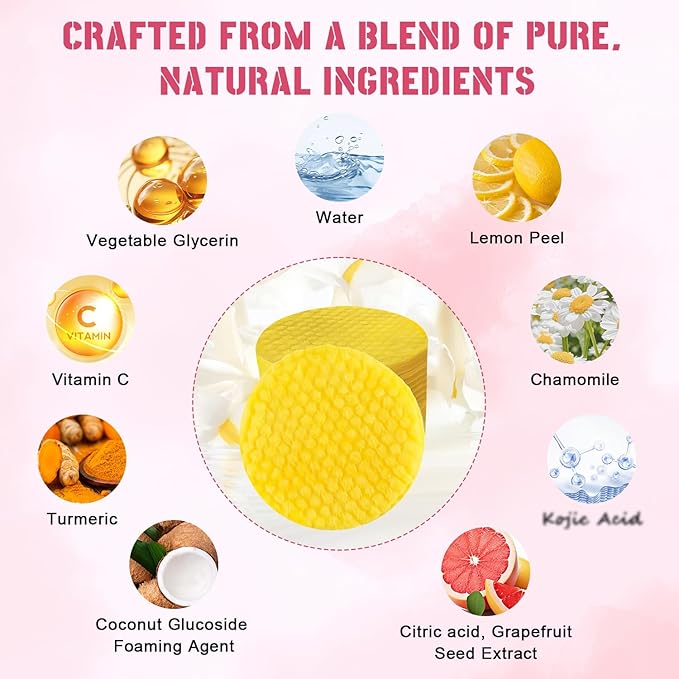 2Pack Turmeric Cleansing Pads, Turmeric Cleansing Pads Helps Balance Skin Oil And Water, Remove Excess Keratin From The Body'S Skin,Turmeric Cleansing Pads for Face & Body(80PCS)…