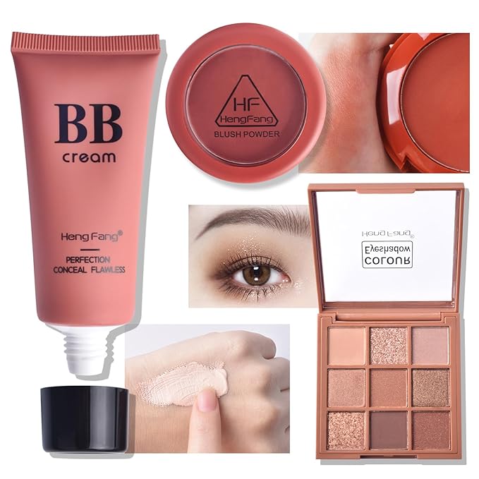 LAMUSELAND All in One Makeup Kit, 11-Piece Women Complete Makeup Kit, a Must-Have Gift Set for Beginners or Professional Makeup Sets Beginners. (9091E-A)