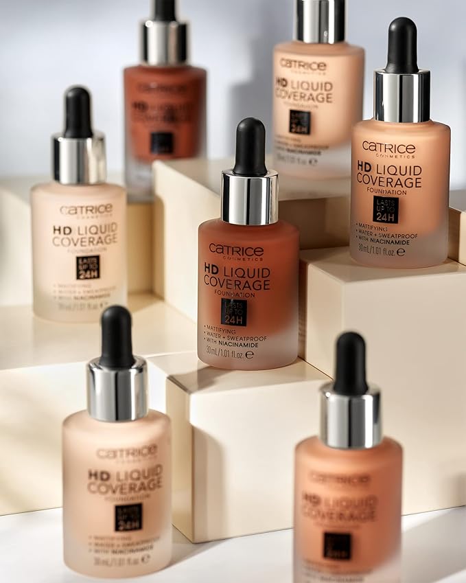 Catrice | HD Liquid Coverage Foundation | Flawless, High Coverage | Vegan & Cruelty Free (042 | Sandy Rose)