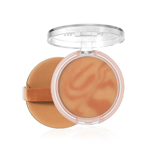 Poreless Face Blurring & Oil Control Face Powder, Waterproof Lightweight Flawless Skin Poreless Primer, Longwear 3D Blurring Setting Balm, Powder-free Makeup, #03 Sunshine