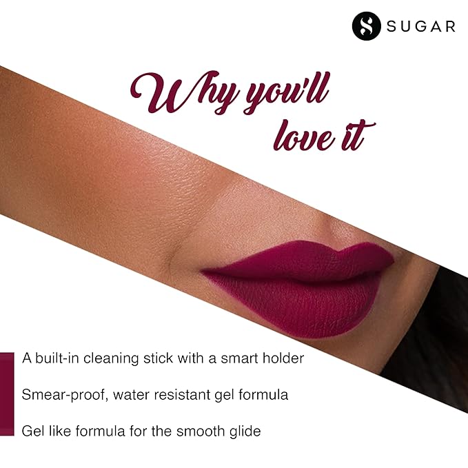 SUGAR Cosmetics Lipping On The Edge Lip Liner - 07 Fiery Berry
