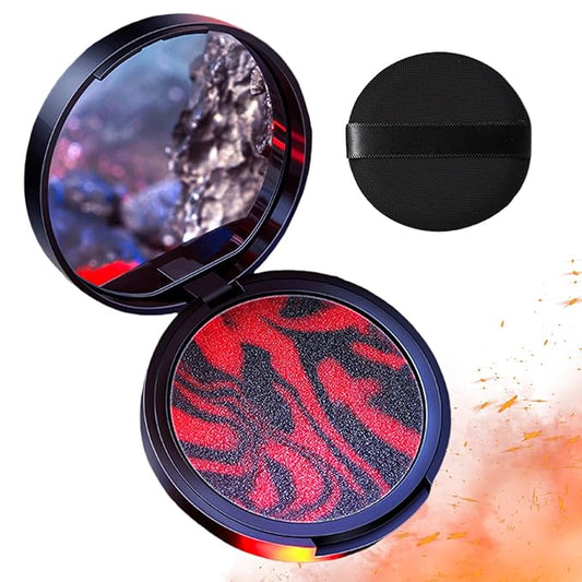 Jelly Pressed Powder, Oil Control Setting Powder, Matte Smooth Finishing Powder, Powder-free Lightweight Foundation Powder with Puff for Smooth and Delicate Skin