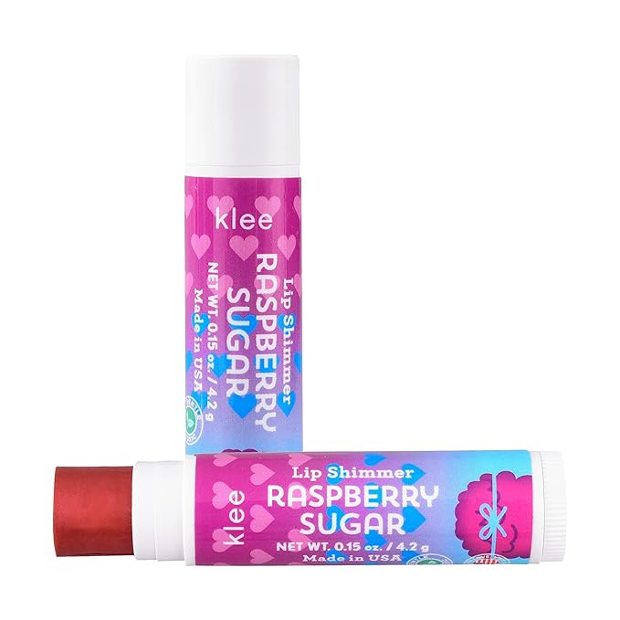 Luna Star Klee Blush and Lip Shimmer Makeup Kit. Gentle and Non-Toxic. Kid-Friendly. Made in USA. (Cotton Candy Whisper)