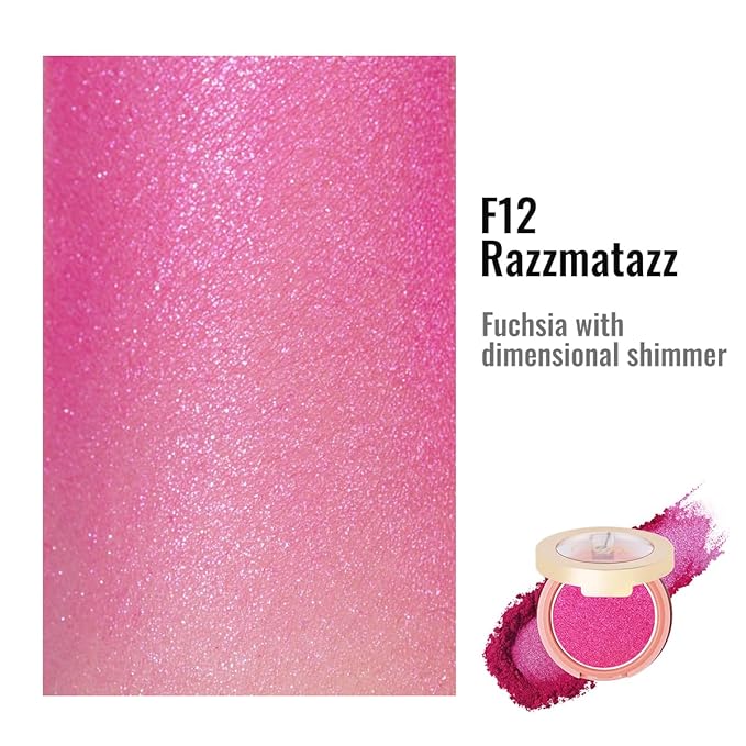 Oulac Blush&Highlighter 2 in 1,Purple Makeup