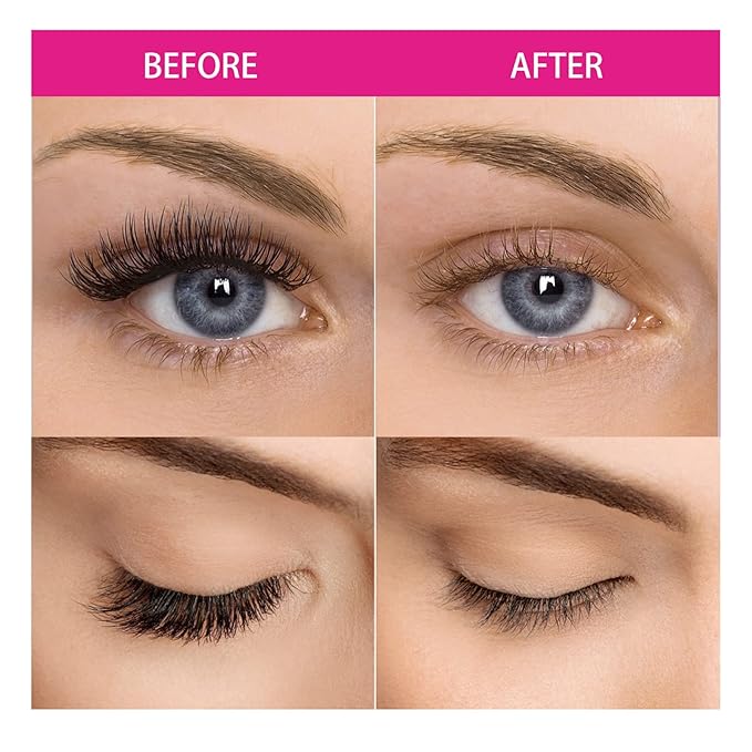 CALAILIS Lash Glue Remover, Eyelash Remover for Lash Extensions Lash Adhesive Remover Eyelash Glue Remover for False Eyelashes, Gentle Soothing Non-Irritating Eye Cleanser, 2Pack