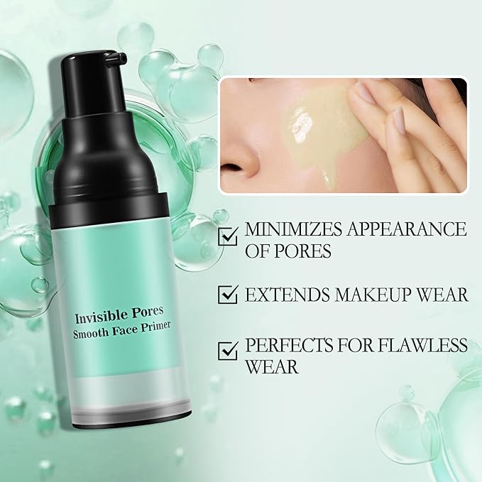 Hydrating Face Primer,Makeup Primer,Pore Minimizing Primer,Smooth Skin & Long-Lasting,Makeup Base,Blur and Redness Control