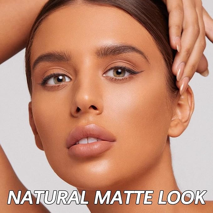 Hydrating Face Powder, Oil Control Face Pressed Powder, Long-lasting Flawless Setting Powder, Matte Waterproof Makeup for Oily Combination and Mature Skin