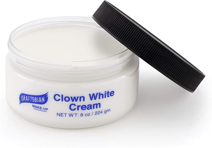 Graftobian - Clown White Creme Foundation, 8 oz.