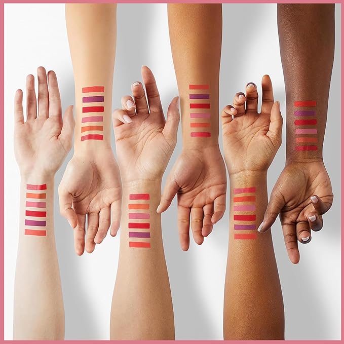 6 Colors Roll on Lip Tint Stain Set, Watery Vivid Color Waterproof Long Lasting Lip Gloss, Non-Stick Cup High Pigment Korean Liquid Lipstick Set, Multi-Use Lip and Cheek Tint Makeup