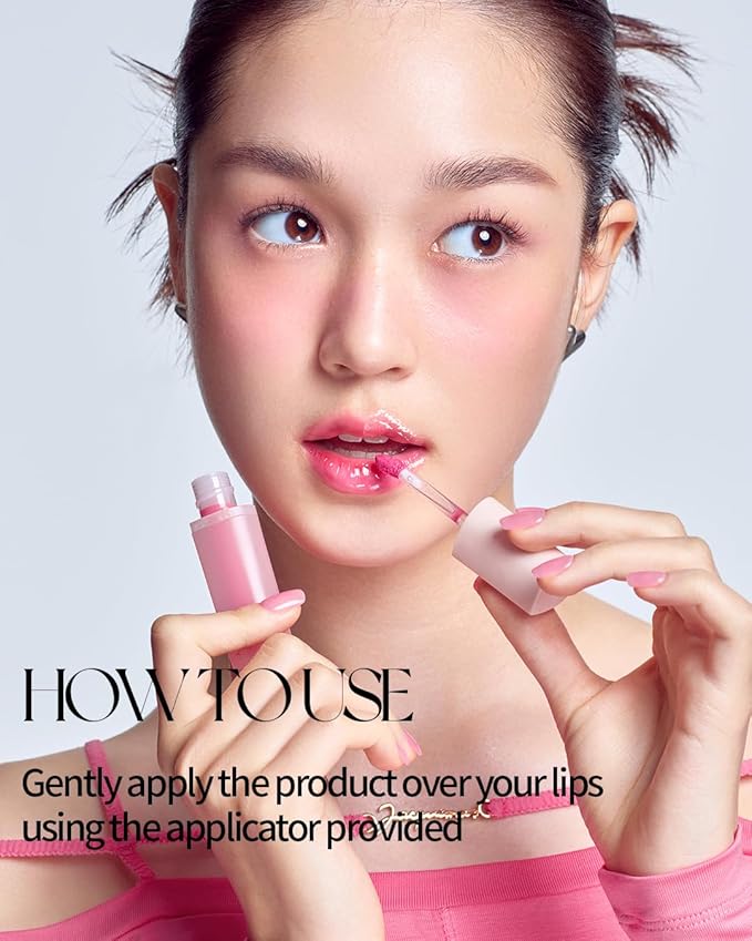 HOLIKA HOLIKA Heart Crush Bare Glaze Tint - K-Beauty Girlish & Juicy Color Lip Tint with Moisture Essence, Long-Lasting Moisture & High Shine, 0.1 fl.oz. (04 BLUNT)