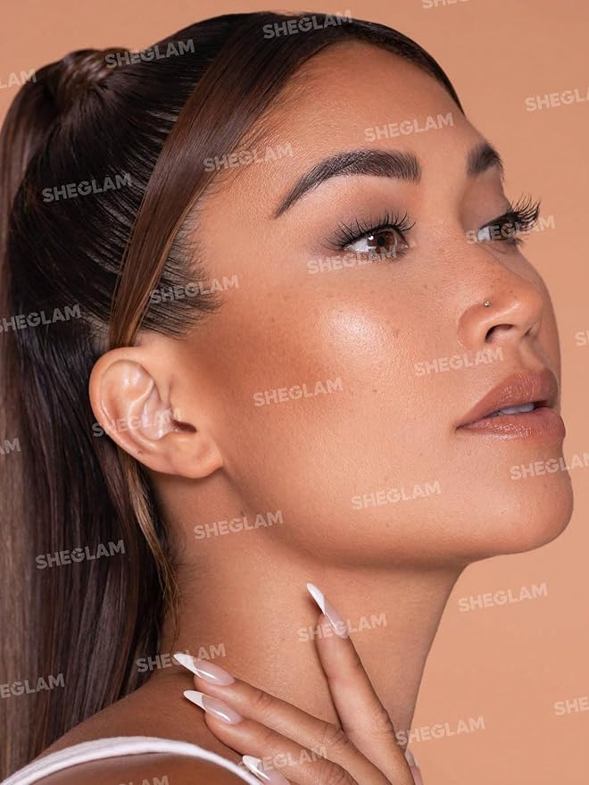 SHEGLAM Sunside Bronzer Powder Contour Long Wear Evenly Pigmented Neutral Warm Tone Sculpting Natural Matte Contour & Bronzer Face Makeup-Day Gleam