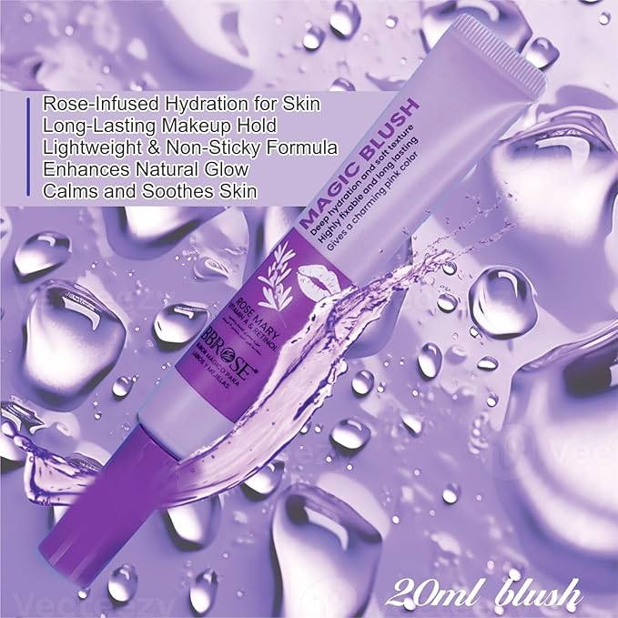 Magic Blush 20ml - Deep Hydration and Soft Texture, Highly Fixable and Long-Lasting, Provides Charming Pink Color with Instant Radiance, Flawless Color Payoff,