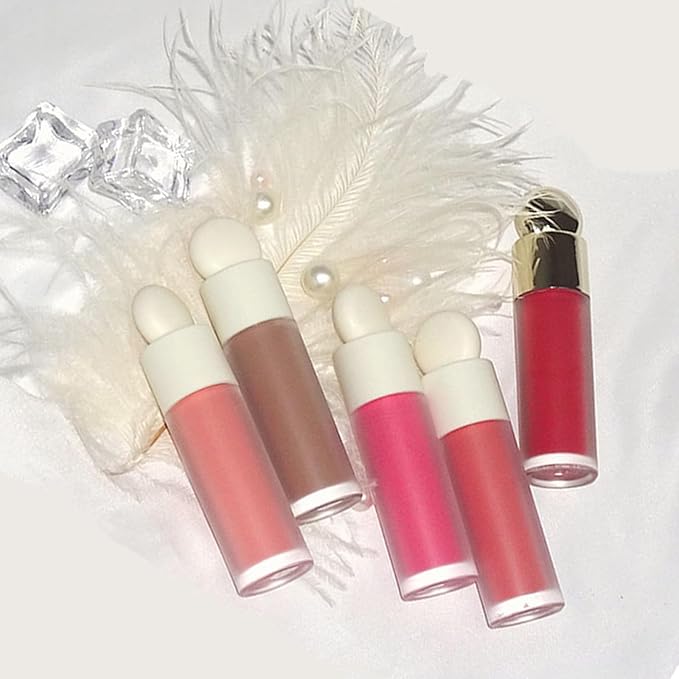KWOLYKIM Liquid Blush, Soft Velvet Cream Blush For Cheek, Dew Finish Skin Tint Blush Makeup For Eye, Lips & Cheek Long Lasting & Moisturizing Natural-Looking Peach Pink