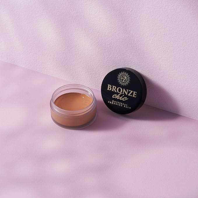W7 Bronze Chic Bronzer - Cream Bronzing Balm - Contouring & Highlighting Vegan Makeup