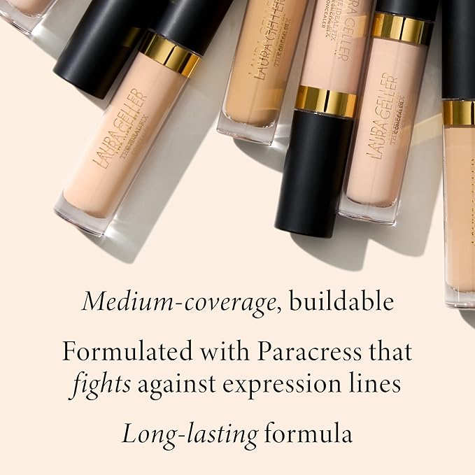 LAURA GELLER NEW YORK Redness Care Kit: Double Take Liquid Foundation, Deep + Ideal Fix Concealer, Deep + Baked Blurring and Setting Powder, Tan/Deep