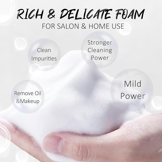 EMEDA Lash Shampoo Kit Cleaning Bath - Eyeash Cleanser for Extensions, USB Mini Portable Fan Brush Wash Bottle, Oil Free Lash Foam Safe for Natural Eyelash Shampoo for Extensions