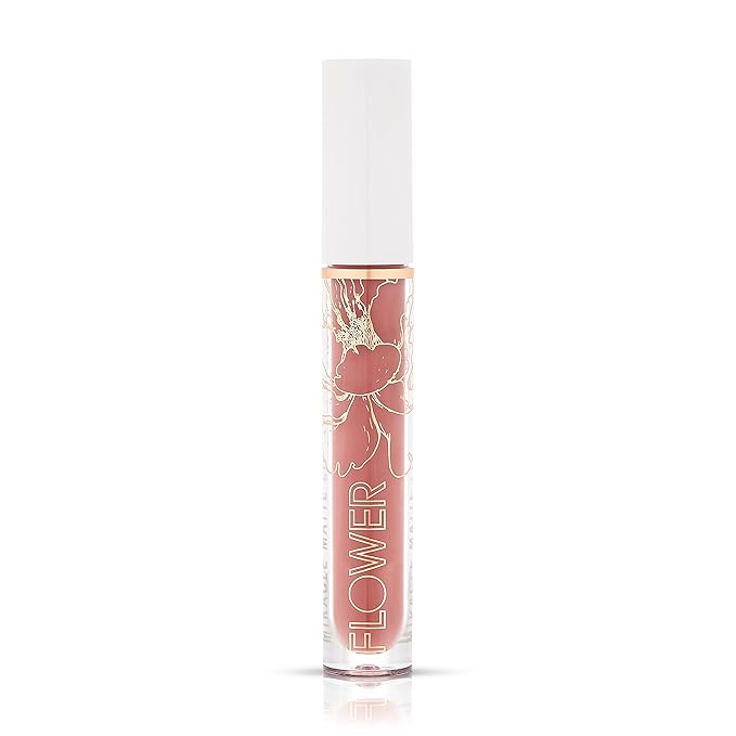 Flower Beauty Miracle Matte Liquid Lip Color - Vividly Bold & Creaseless Matte Liquid Lipstick, Comfortable All Day High Impact Makeup Color (Nude Blush)
