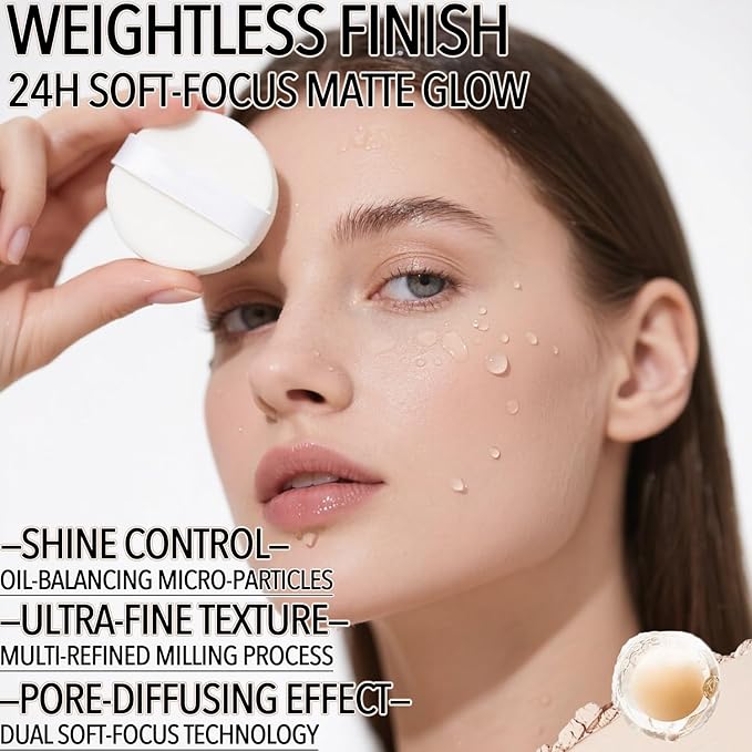 Mineral Powder Foundation, SPF 35, Sunscreen Full Coverage Loose Powder, Non-Ashy Deep Warm Finish, Buildable Base Makeup (Solar Amber)