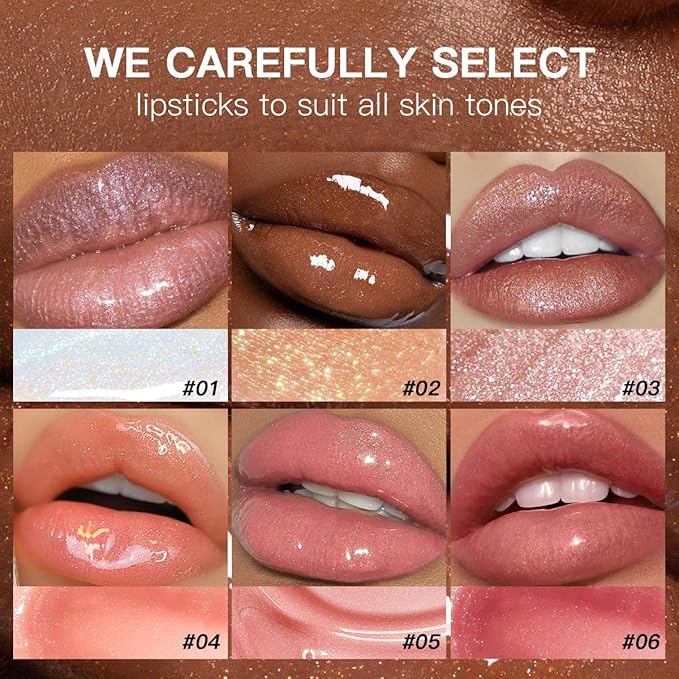 USHAS Lip Gloss,Lip Glow Oil, Shiny Smooth Soft Liquid Lip Glosses Lip Stain, High-Shine Finish, Moisturizing For Girls And Women Makeup (S1, Pack of 1)