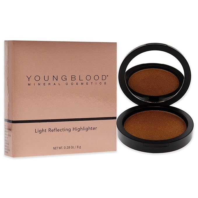 Youngblood Clean Luxury Cosmetics Light Reflecting Highlighters | Natural Radiant Complexion Highlight with Diamond Powder | Cruelty Free, Paraben Free, Gluten Free (Fiesta)