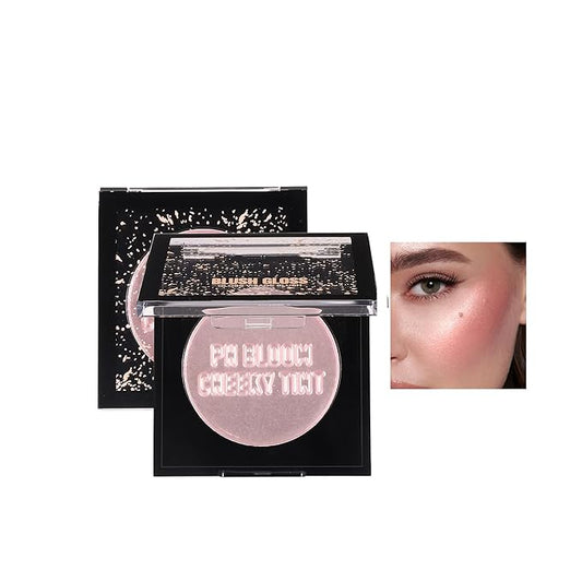 Multi Glow Balm Blush, Ph Changed Hydrating Tinted Cream Blush for Cheek & Eye & Lip Tint, Creamy Lightweight Blendable Highlighter Blusher, Face Illuminator, Radiant Skin Finish, #02