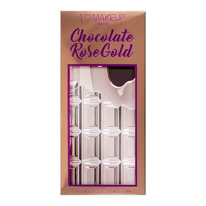 Makeup Revolution Eyeshadow Palette, Rose Gold Chocolate Bar