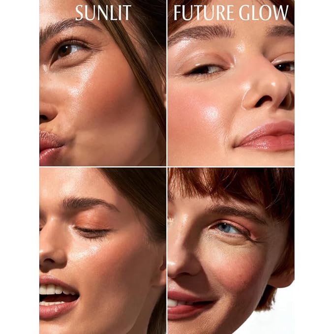 Oio Melting Blush Sunlit Multi-Purpose Eye & Cheek Color Face Blush – Creamy, Nourishing Tint with Natural Flower Waxes & Botanicals – Vitamin C & Cork Oat Extract, Vegan & Fragrance-Free, 10g