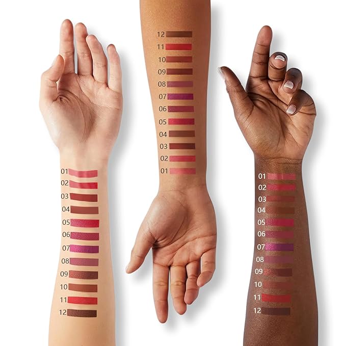 12Pcs Lip Liner Set and Tinted Lip Balm