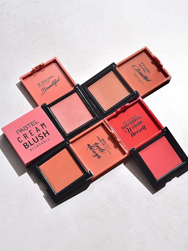 Cream Blush 44 |Light Peach | Fresh | Healthy & Natural Look | Ligh Weighted Formula | Sebum Control Richly Pigmented | Easily Blendable | Long Lasting | Semi Matte | 0.18 oz.