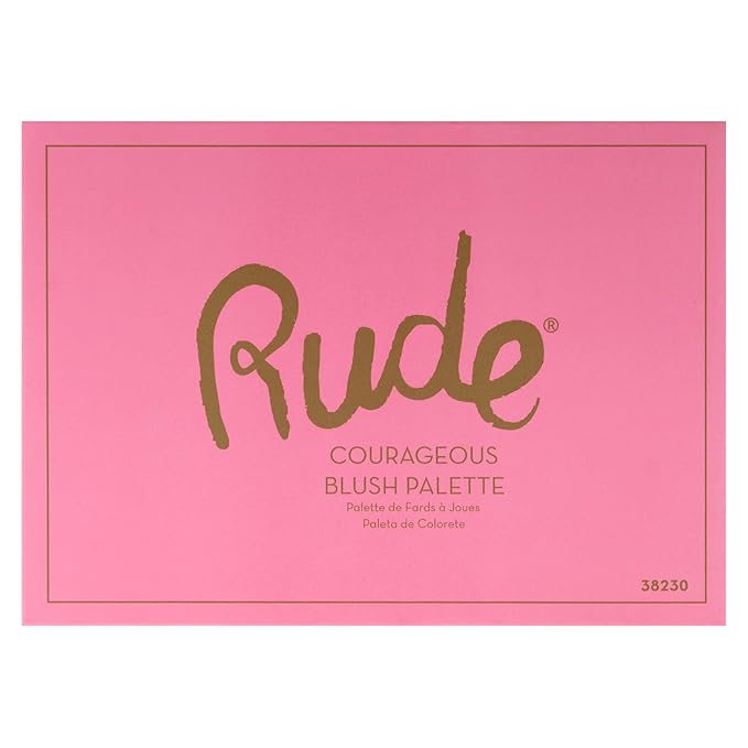 Blush Palette - Courageous by Rude Cosmetics for Women - 0.634 oz Blush