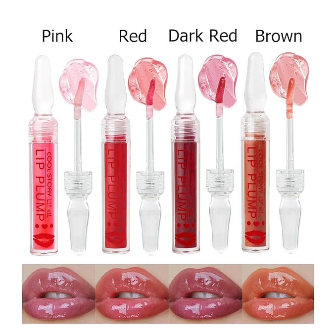 COOL STORY Lip Fuller Gloss, Moisturizing Hydrating Lip Serum, Fuller Lip Care, Lip Plumping Oil for Women