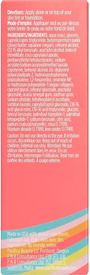 Pacifica Makeup Primer – Kind Glaze Dewy Glow Layer, Hydrating Primer with Vegan Collagen, Squalane & Ceramides for Soft-Focus Radiance, Vegan & Cruelty-Free, 1 fl oz