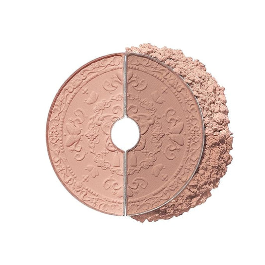 Flower Knows Butterfly Cloud Collar Rouge Box Highlighting & Blush Duo Powder,Brown Matte Finish Blush & Highlighter Palette,Buildable & Blendable Makeup Blush for cheeks(05 Pearwood)