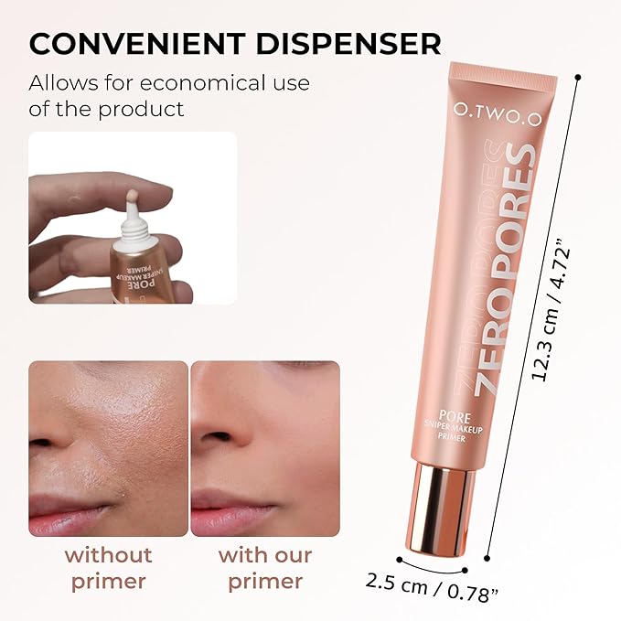 Brighten Glow Vegan Face Primer – Natural, Moisturizing, Waterproof Base for Poreless, Long-Lasting Wear