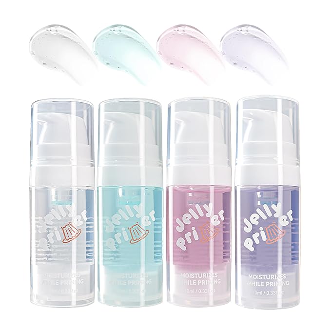 Hydrating Jelly Primer - Smoothing & Deep Moisturizing Base Primer for Dry & Cracked Skin, Long-Lasting Face Primer for Women, 0.33Oz(#03)