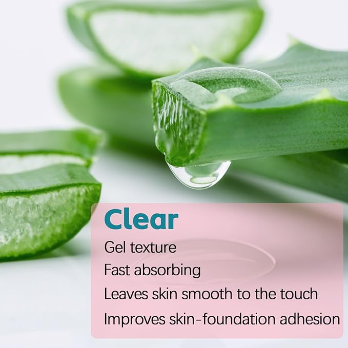 Hydrating Face Primer, Power Grip Primer, Sheer & Lightweight Long-Lasting Moisturizing Brighten,Gel Makeup Primer For Flawless, Smooth Skin